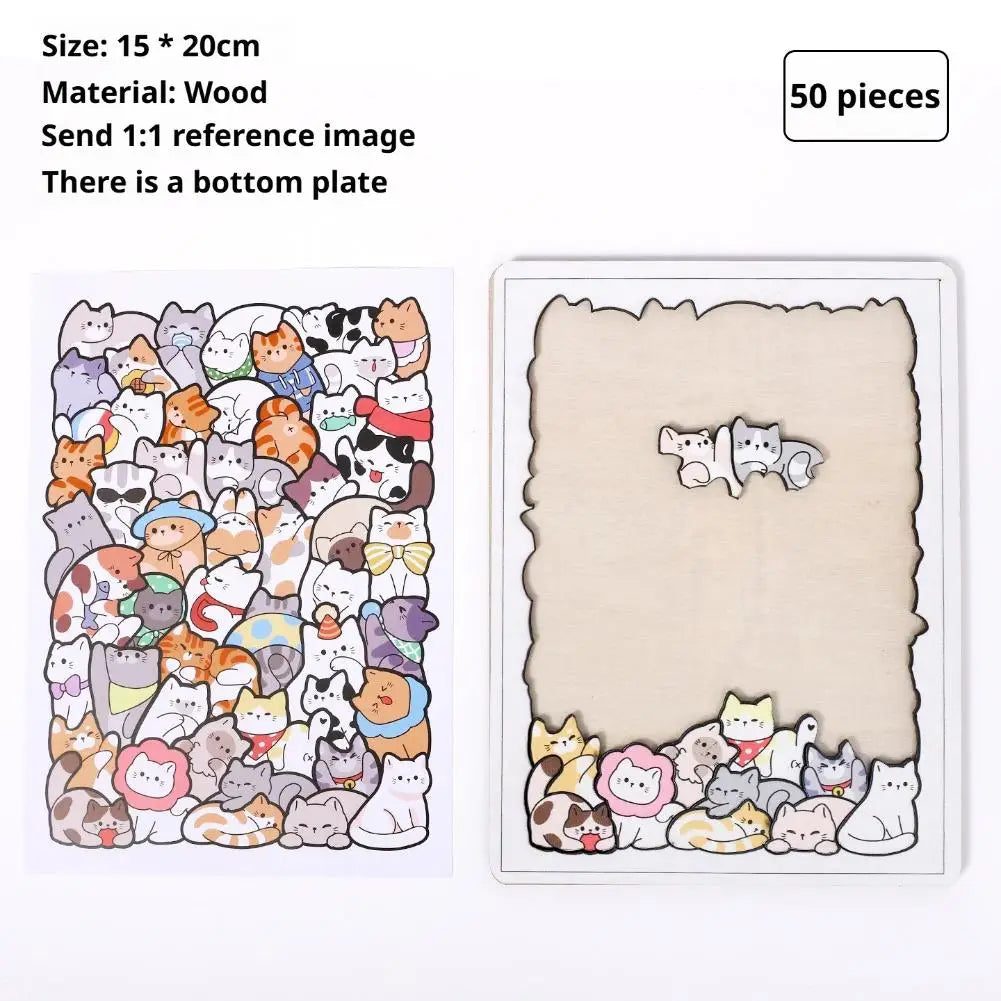 PUZZLE ENFANT 5 ANS | Puzzle 50 pièces animaux cachés MYSTÈREPuzzle™