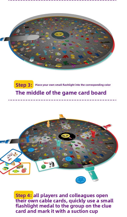 L'intelligence des enfants Find It Out petites lampes de poche trouver des jeux de table jeux d'entraînement interactifs Parent-enfant jouets