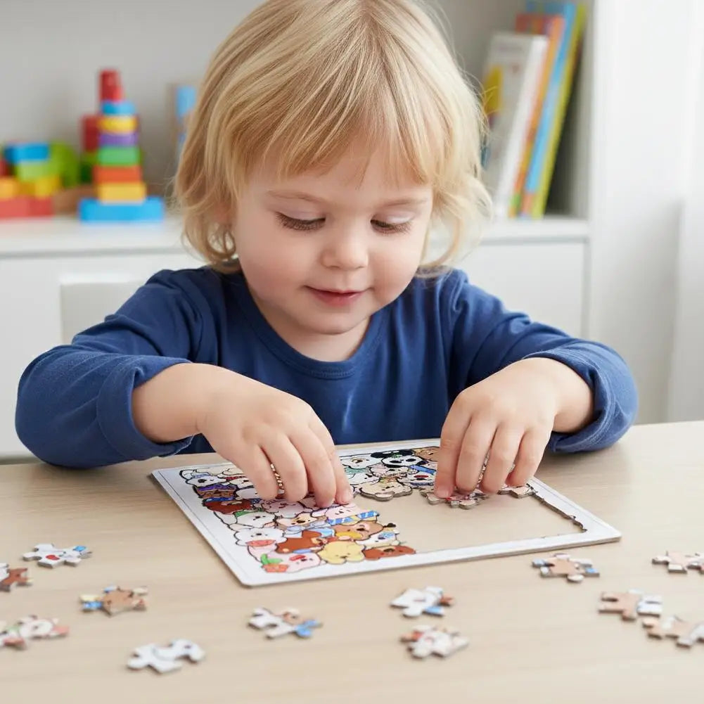 PUZZLE ENFANT 5 ANS | Puzzle 50 pièces animaux cachés MYSTÈREPuzzle™