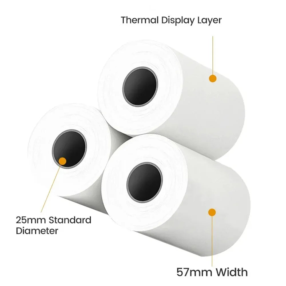 ROULEAUX DE PAPIER POUR IMPRESSION THERMAL| 3 Options