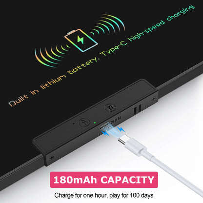 32/28/20/16 Inch Electronic Drawing Board USB Rechargeable LCD Writing Tablet Drawing Painting Educational Learning Toy for Kids