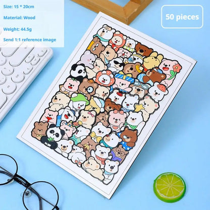 PUZZLE ENFANT 5 ANS | Puzzle 50 pièces animaux cachés MYSTÈREPuzzle™