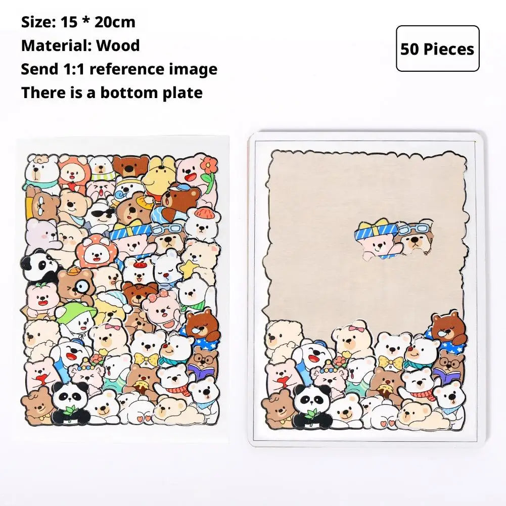 PUZZLE ENFANT 5 ANS | Puzzle 50 pièces animaux cachés MYSTÈREPuzzle™