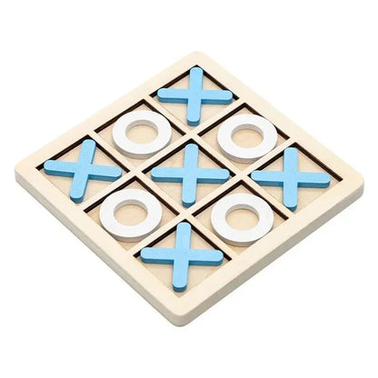 Jeu de TIC-TAC-TOE Montessori en Bois pour Enfant