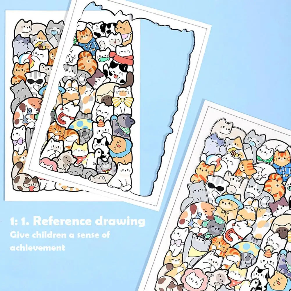 PUZZLE ENFANT 5 ANS | Puzzle 50 pièces animaux cachés MYSTÈREPuzzle™
