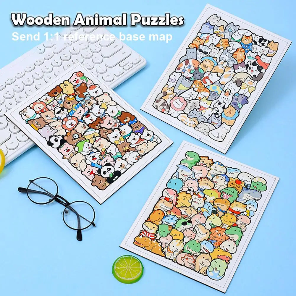 PUZZLE ENFANT 5 ANS | Puzzle 50 pièces animaux cachés MYSTÈREPuzzle™