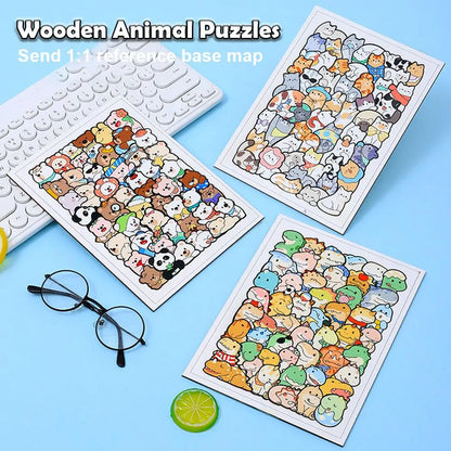 PUZZLE ENFANT 5 ANS | Puzzle 50 pièces animaux cachés MYSTÈREPuzzle™