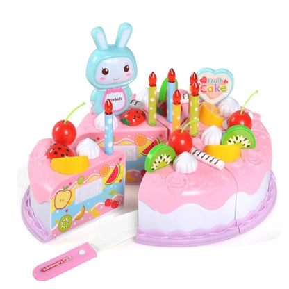Aliments plastiques:Gâteau anniversaire à décorer ou Pizza et couteau