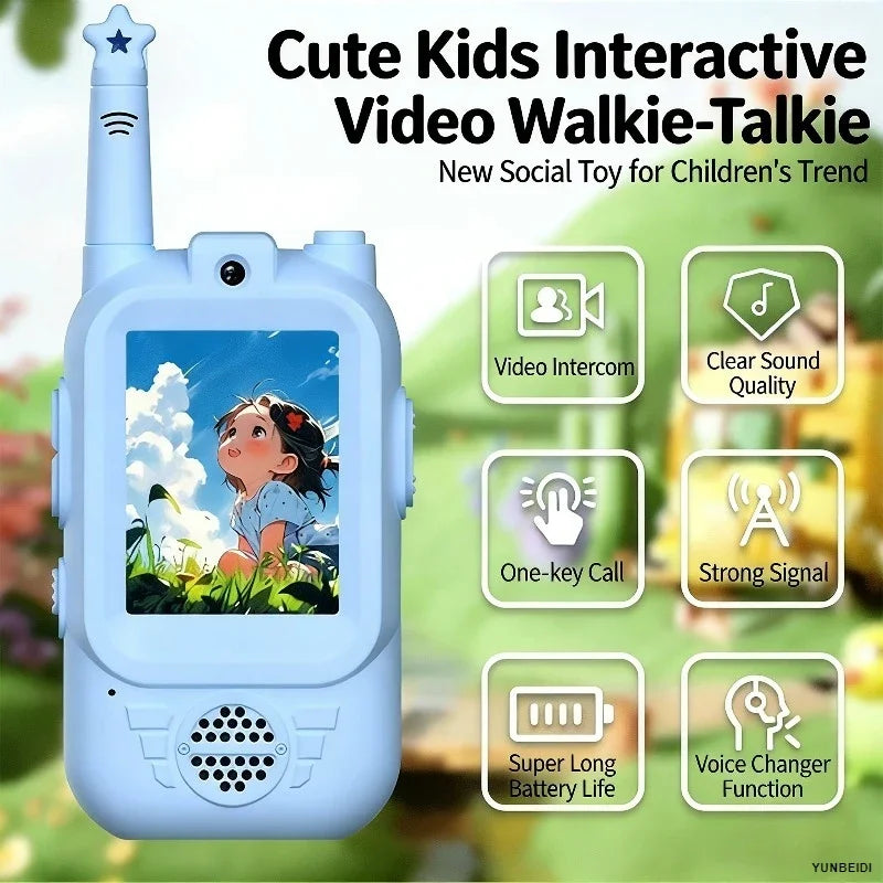 TALKIE WALKIE ENFANT| Radio vidéo bidirectionnelle face à face™-3 à 12 ans