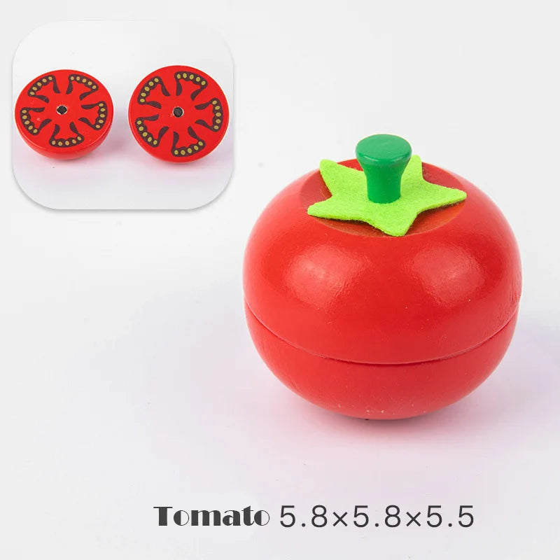 Dinette Enfant - CUISINE  en BOIS| LÉGUMES MAGNÉTIQUE à découper( vendu à l'unité)