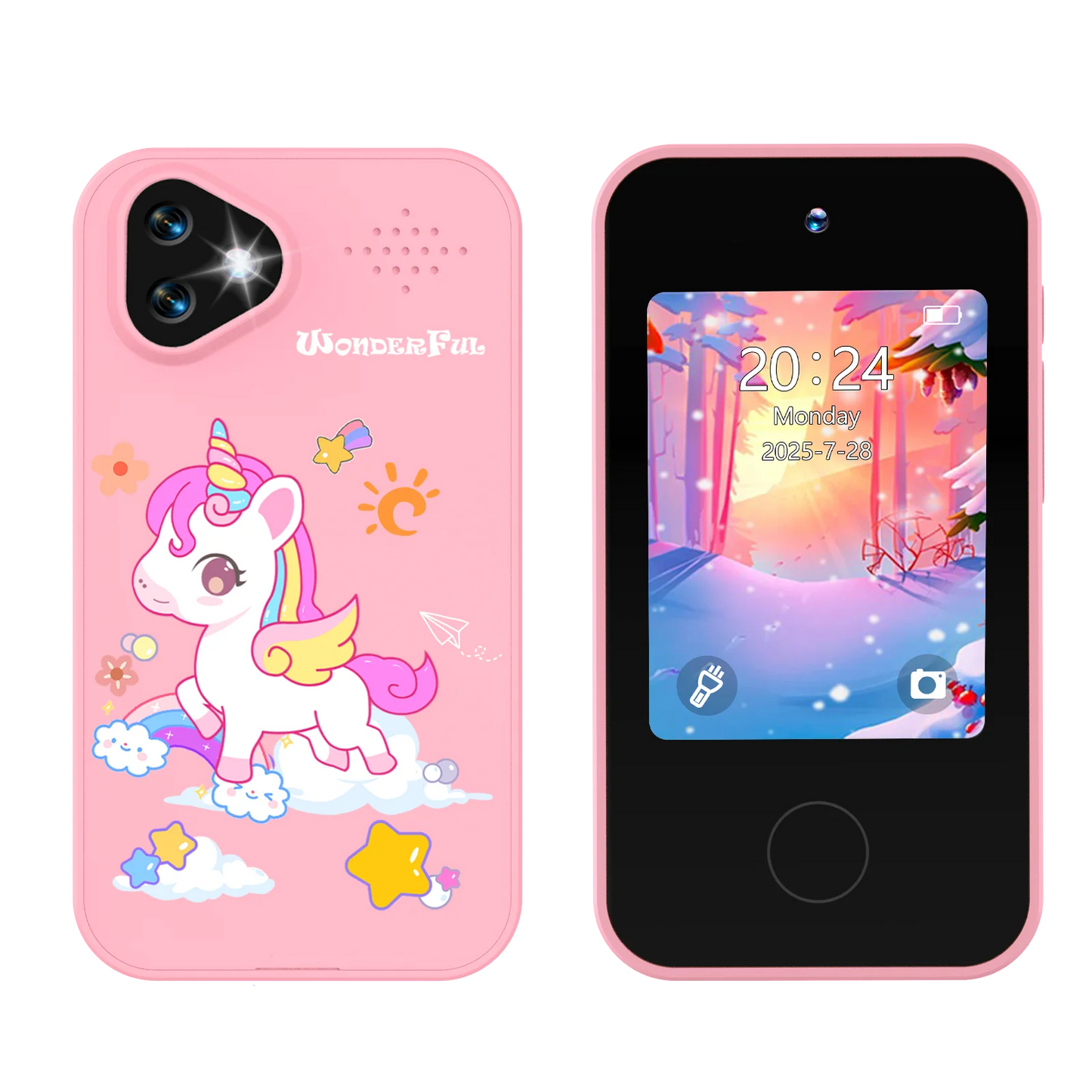 SMARTPHONE ENFANT|Jouet Éducatif sécuritaire sans Internet- Selfie-Phone™