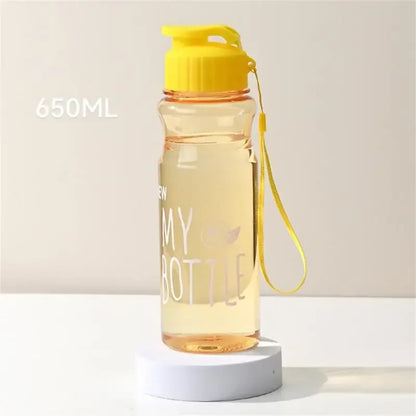 Bouteille d'eau en plastique- Transparente MULTICOLORE,Sport,  pour l'extérieur, 550ml, cadeau