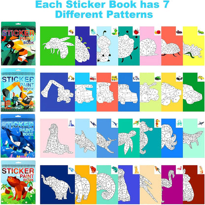 COLORIAGE MAGIQUE MATERNELLE| stickers numérotés`-Stickers-Puzzle 3-7ans