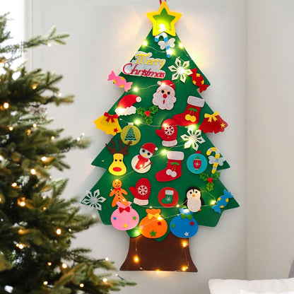 Arbre de Noël en feutrine pour bricolage enfant et décoration de noël pour la maison🎄