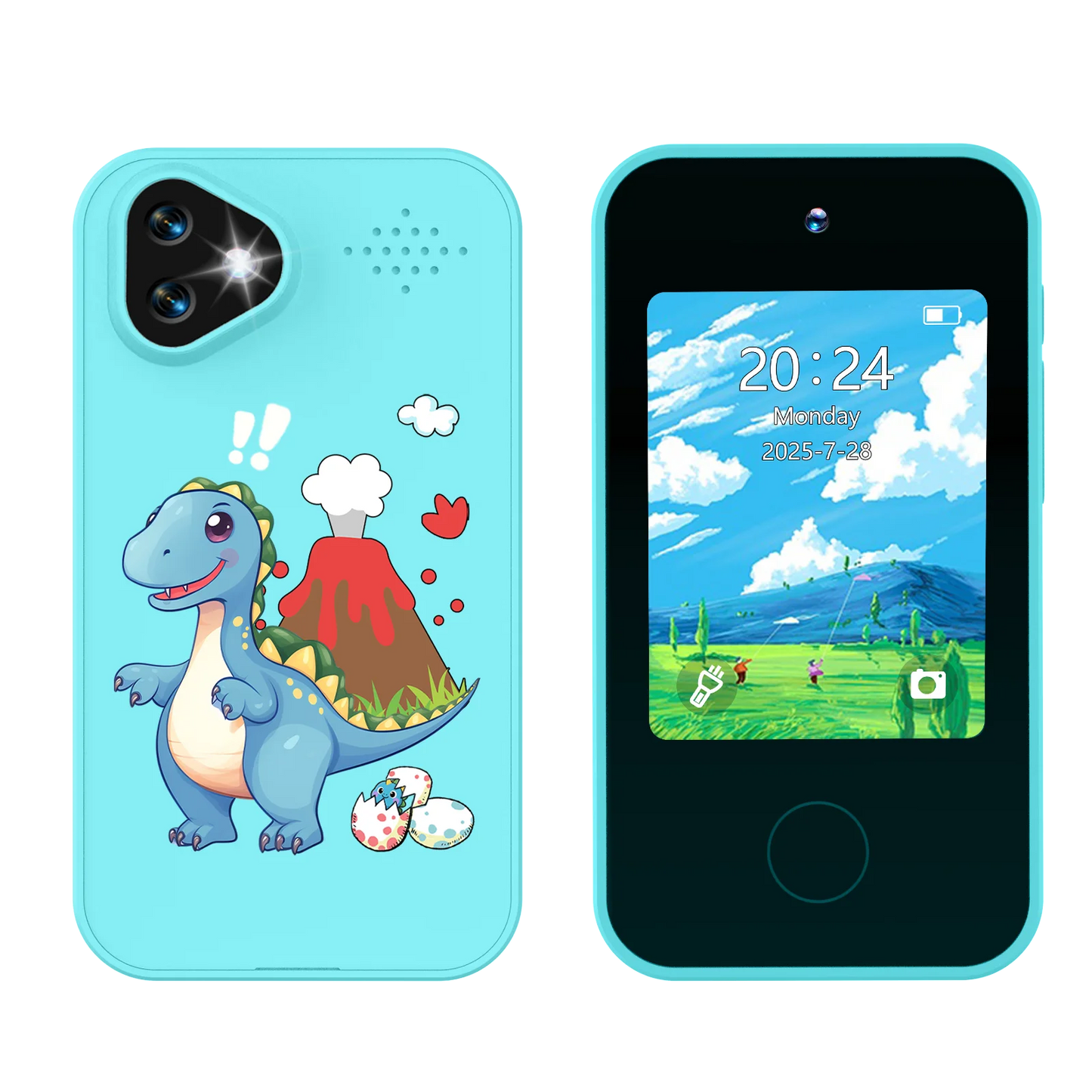 SMARTPHONE ENFANT|Jouet Éducatif sécuritaire sans Internet- Selfie-Phone™