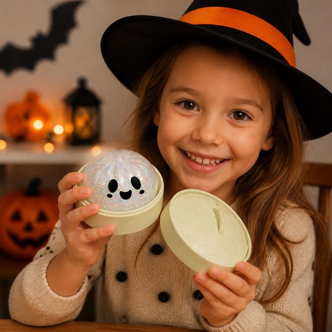 squishy  Halloween Dumpling moelleux  blanc squelette