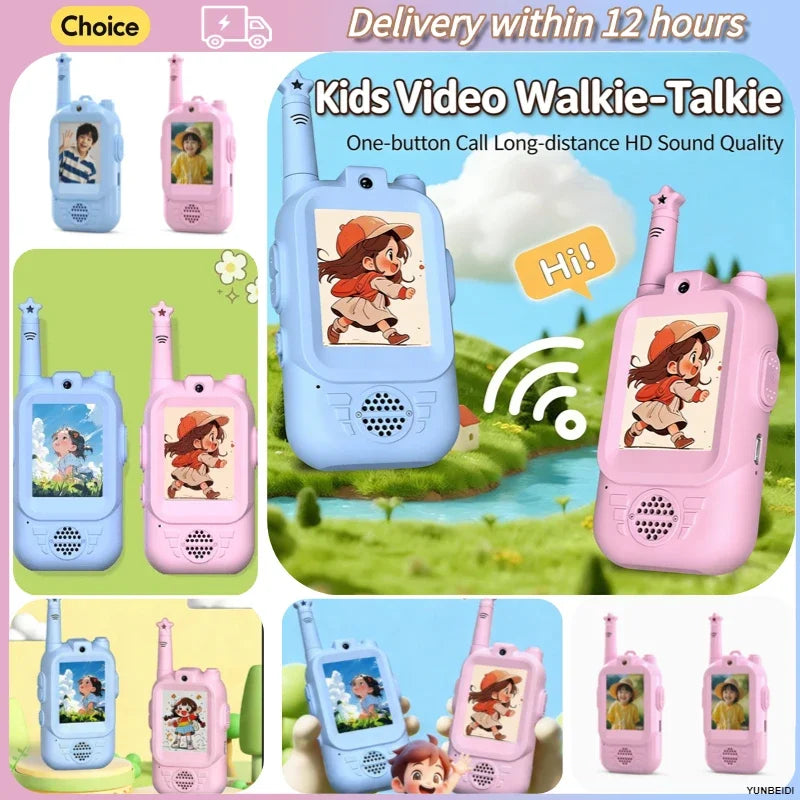 TALKIE WALKIE ENFANT| Radio vidéo bidirectionnelle face à face™-3 à 12 ans