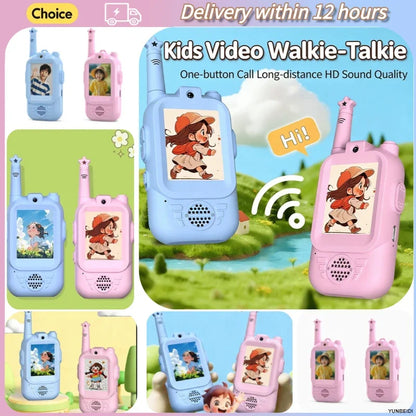 TALKIE WALKIE ENFANT| Radio vidéo bidirectionnelle face à face™-3 à 12 ans