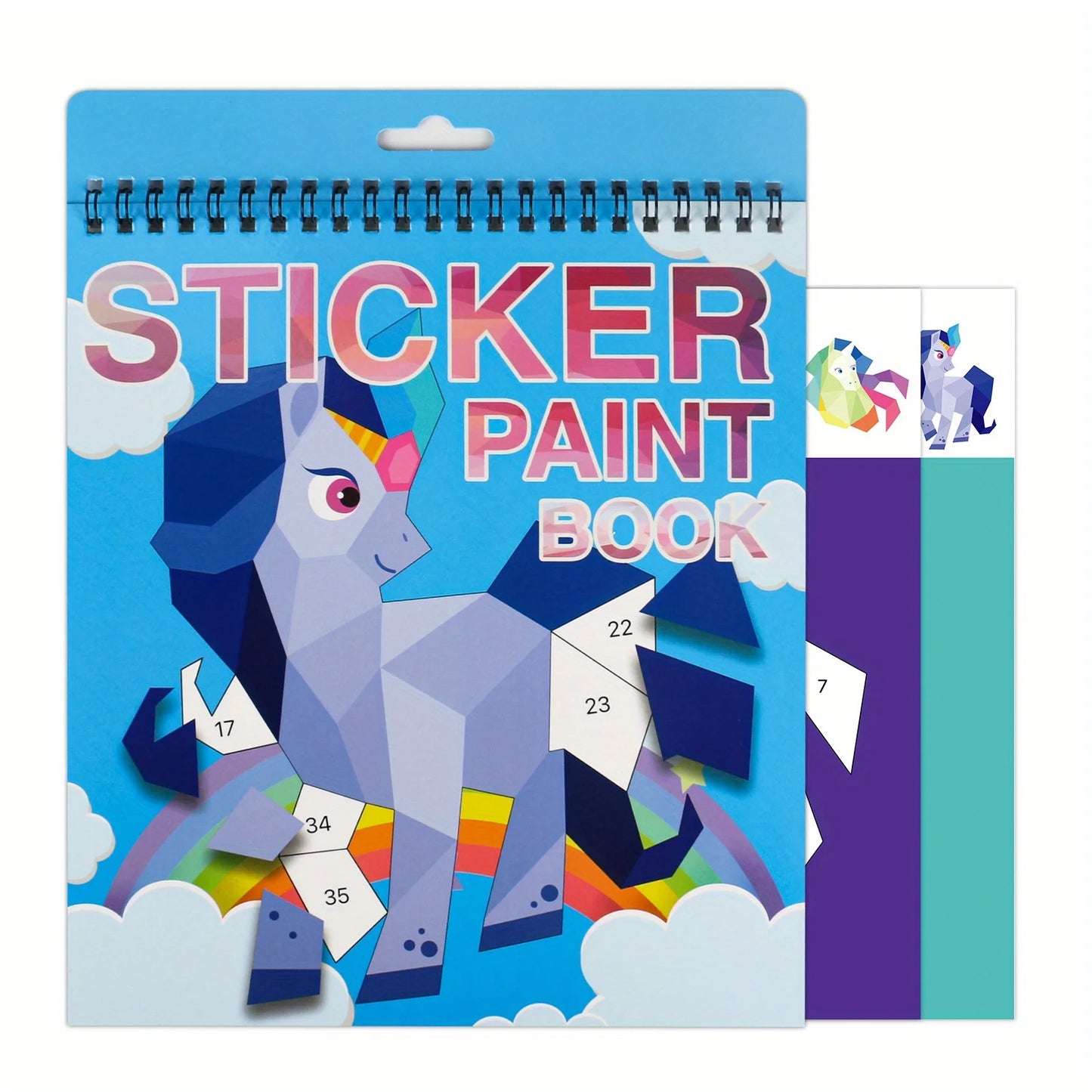 COLORIAGE MAGIQUE MATERNELLE| stickers numérotés`-Stickers-Puzzle 3-7ans