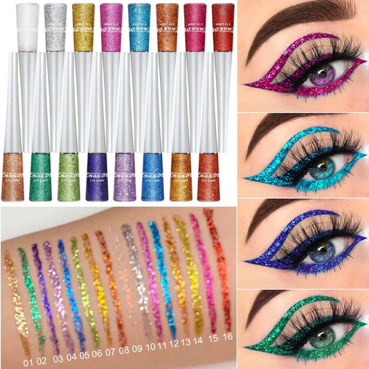 MAQUILLAGE HALLOWEEN: Eyeliner liquide poudre gel brillante💄🎃🤡
