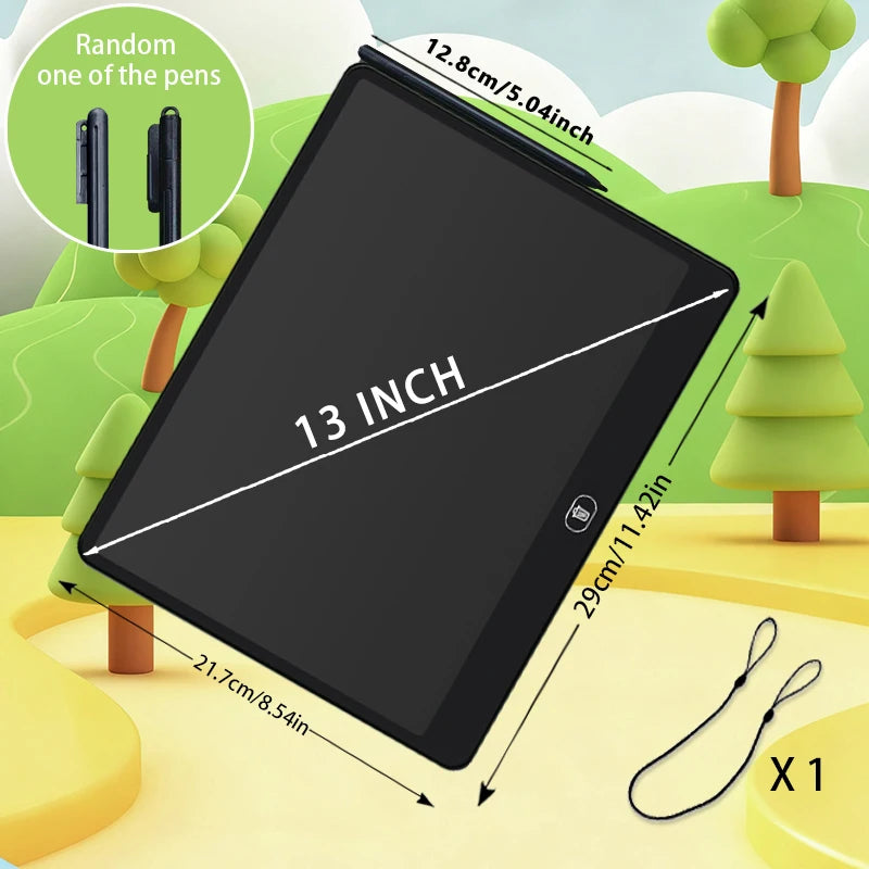TABLETTE D'ÉCRITURE | Ardoise Magique LCD Griffonneuse™ Ecologique #11-13-16