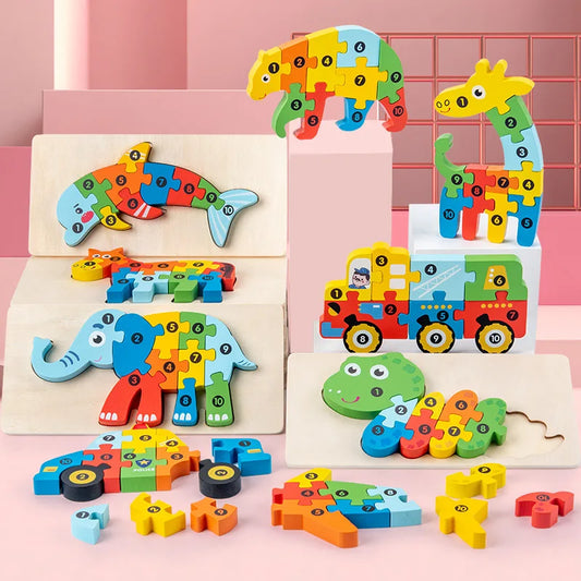 Puzzle 4 ans ''1-2-3-GO!'' Collection éducation précoce🧩