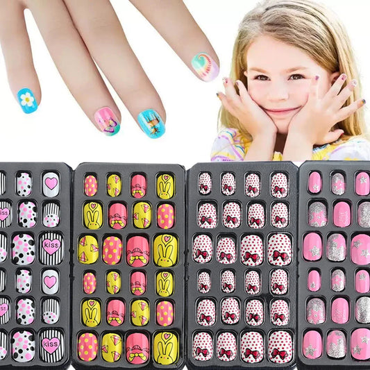Faux Ongles Pour Manicure d'enfant, accessoire de beauté pour le jeu libre créatif