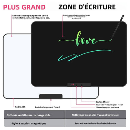 32/28/20/16 Inch Electronic Drawing Board USB Rechargeable LCD Writing Tablet Drawing Painting Educational Learning Toy for Kids