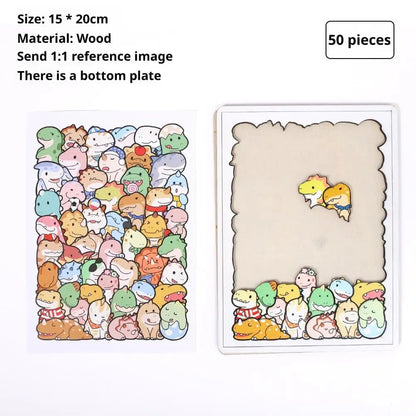 PUZZLE ENFANT 5 ANS | Puzzle 50 pièces animaux cachés MYSTÈREPuzzle™