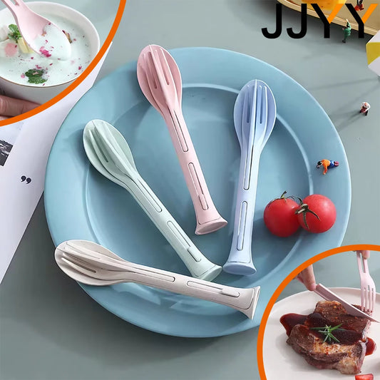 Ustensile Lunch Box enfant|3 en 1 ensemble couteau, fourchette et cuillère