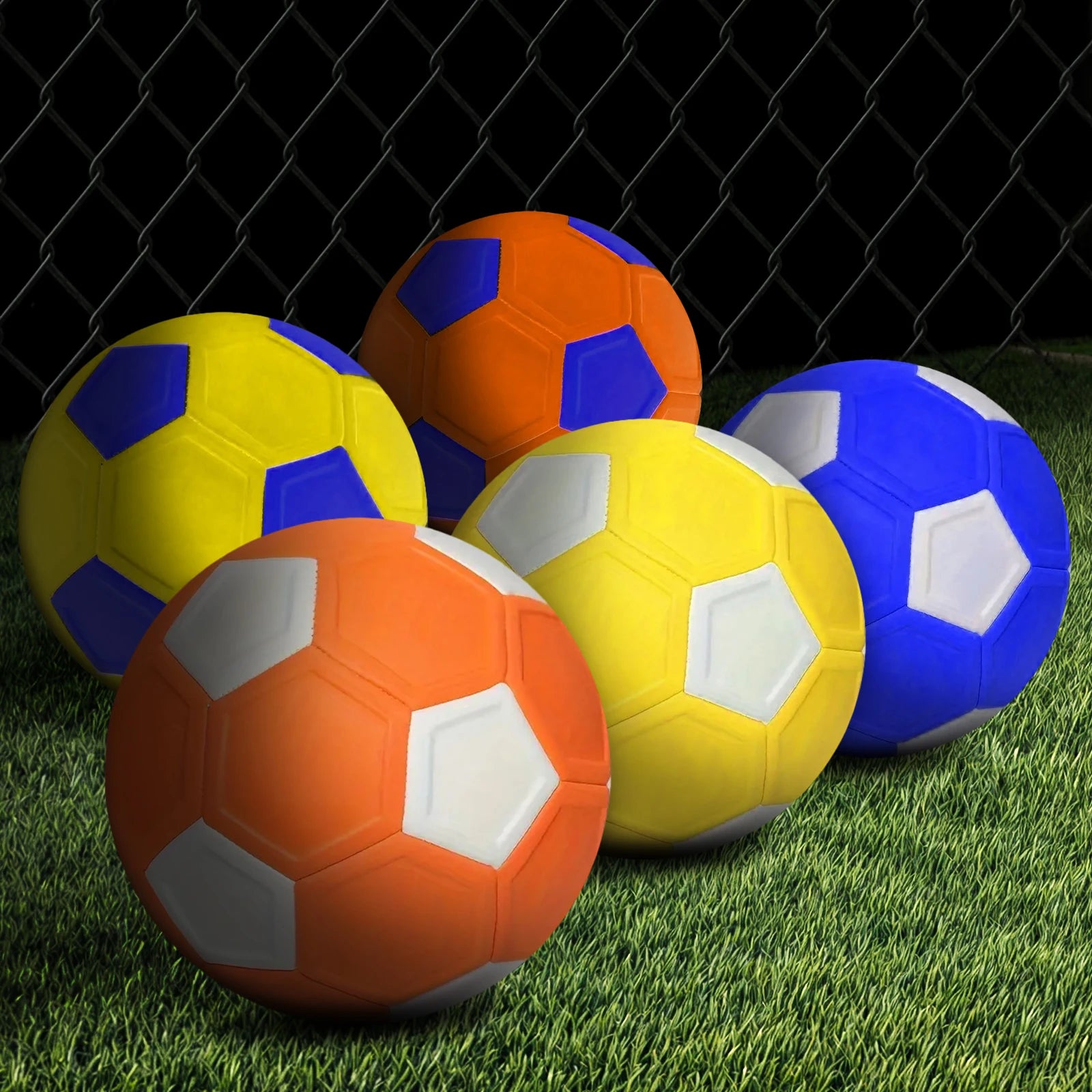 ballon  foot aux couleurs vibrantes
