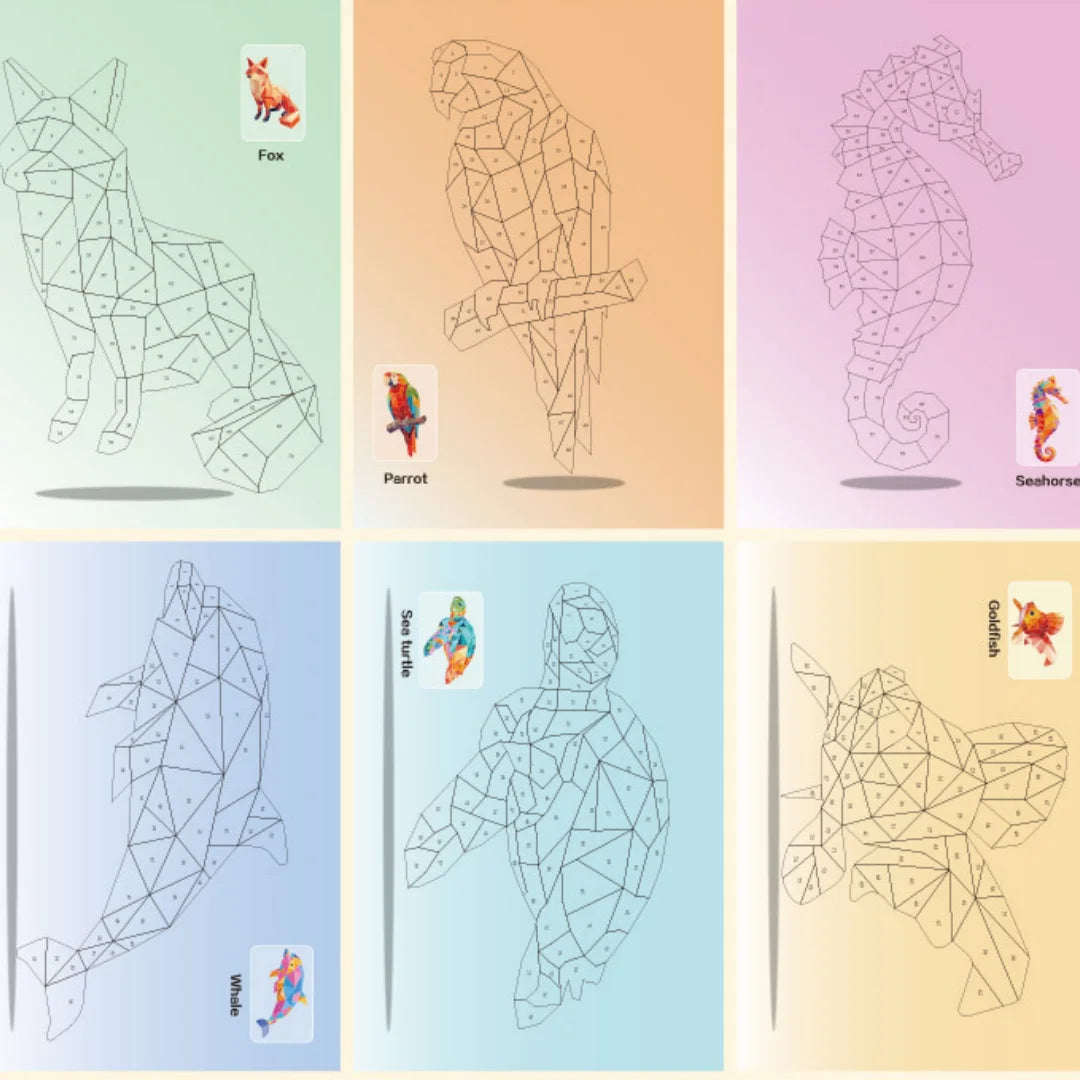 COLORIAGE PAR NUMERO | Activité créative de coloriage avec les STICKERS 3D