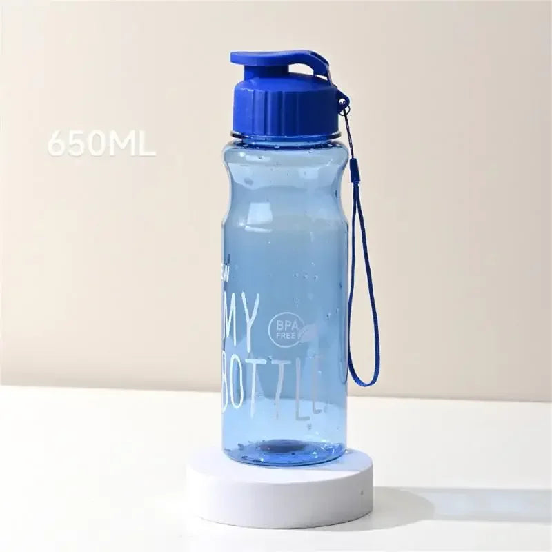 Bouteille d'eau en plastique- Transparente MULTICOLORE,Sport,  pour l'extérieur, 550ml, cadeau