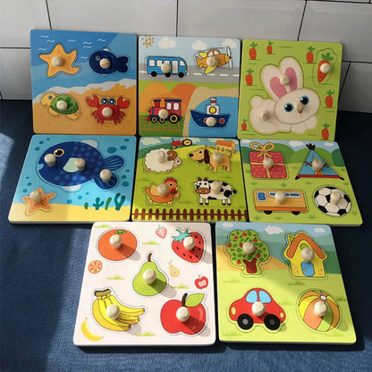 Jouets en bois Montessori pour bébés de 1, 2 ou 3 ans,🎁