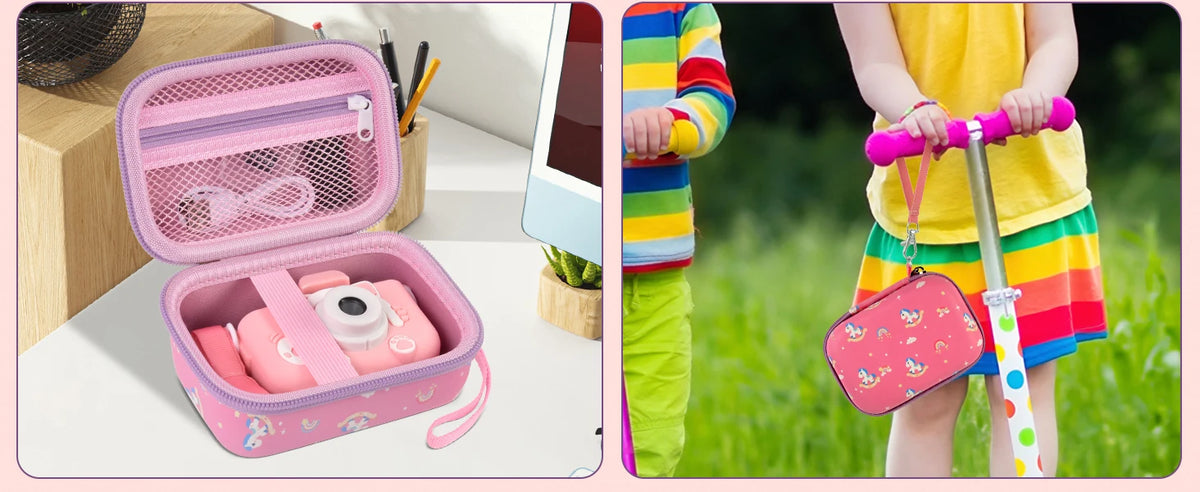 (Case only) Kids Camera Case for Goopow/for Mgaolo/for CIMELR/for Seckton/for OZMI/for Dylanto Digital Camera Toys