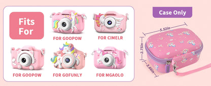 (Case only) Kids Camera Case for Goopow/for Mgaolo/for CIMELR/for Seckton/for OZMI/for Dylanto Digital Camera Toys