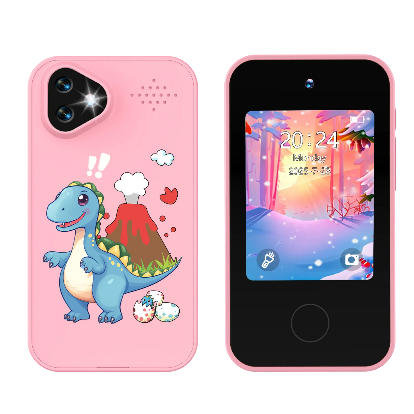 SMARTPHONE ENFANT|Jouet Éducatif sécuritaire sans Internet- Selfie-Phone™