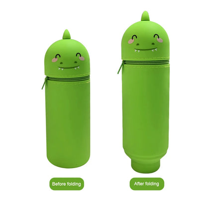 Animal standing pencil case, pen holder suitable for students, school, office, back-to-school gifts