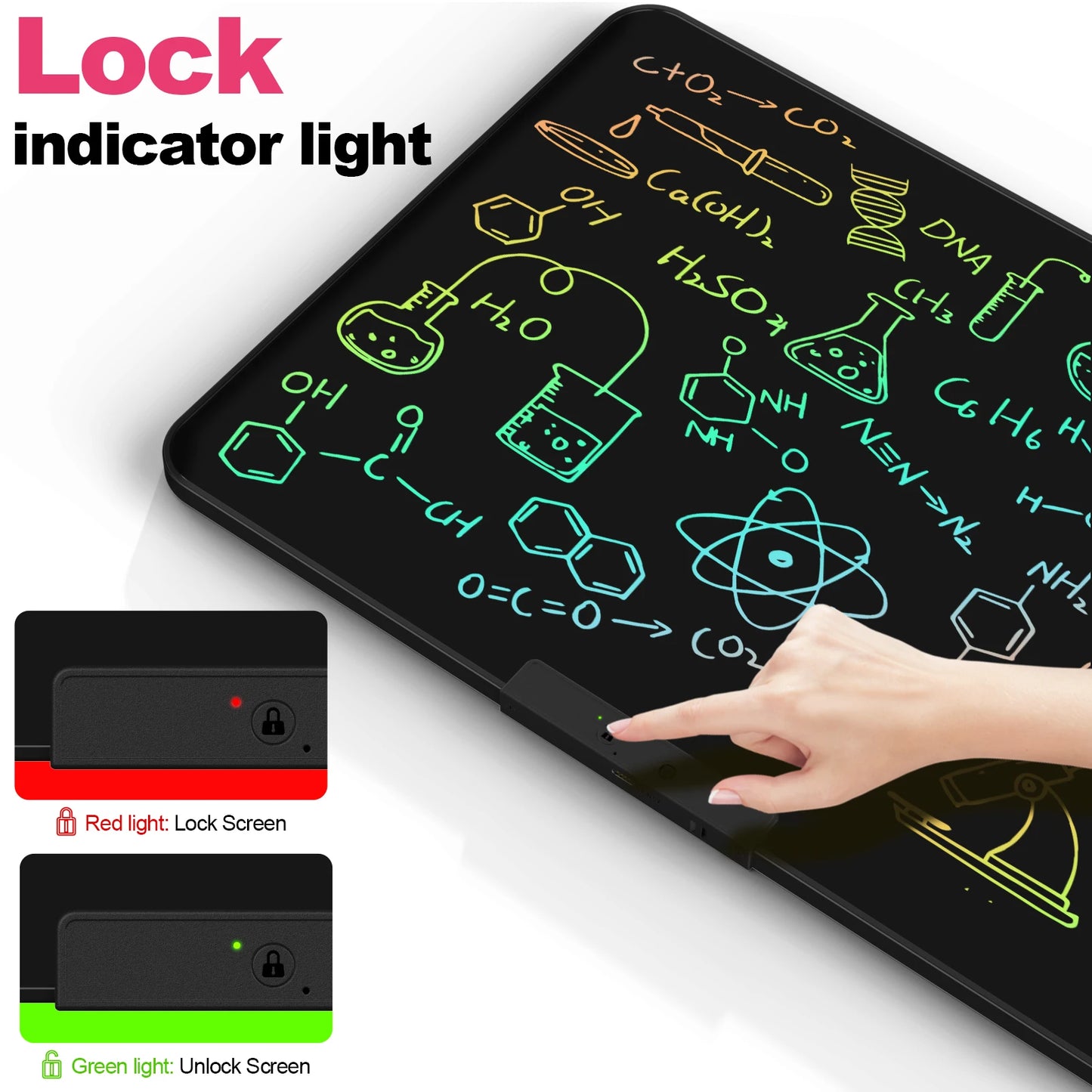 32/28/20/16 Inch Electronic Drawing Board USB Rechargeable LCD Writing Tablet Drawing Painting Educational Learning Toy for Kids