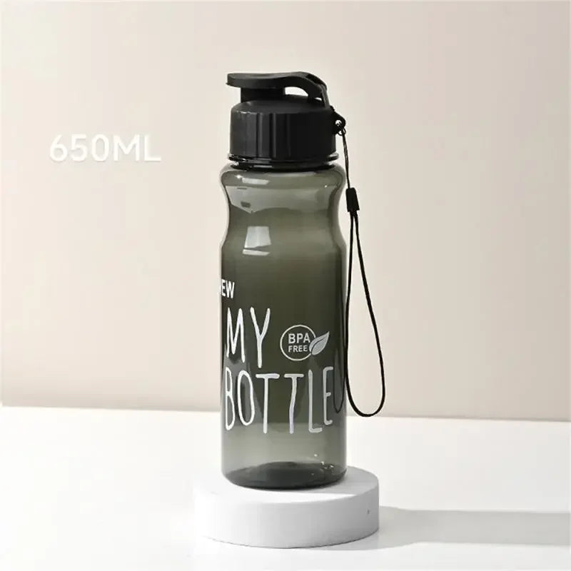 Bouteille d'eau en plastique- Transparente MULTICOLORE,Sport,  pour l'extérieur, 550ml, cadeau
