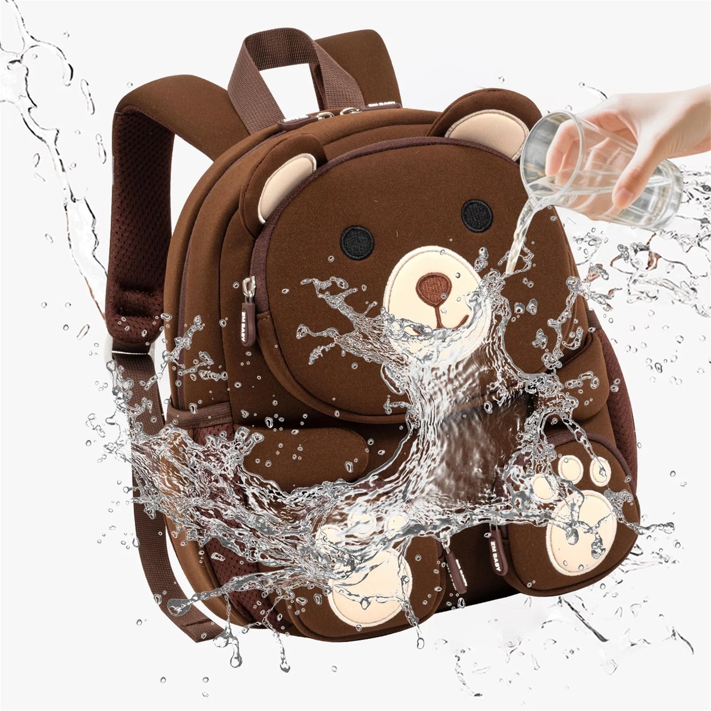 SAC À DOS ENFANT MATERNELLE| Le cartable d'école: Ourson à Pochettes