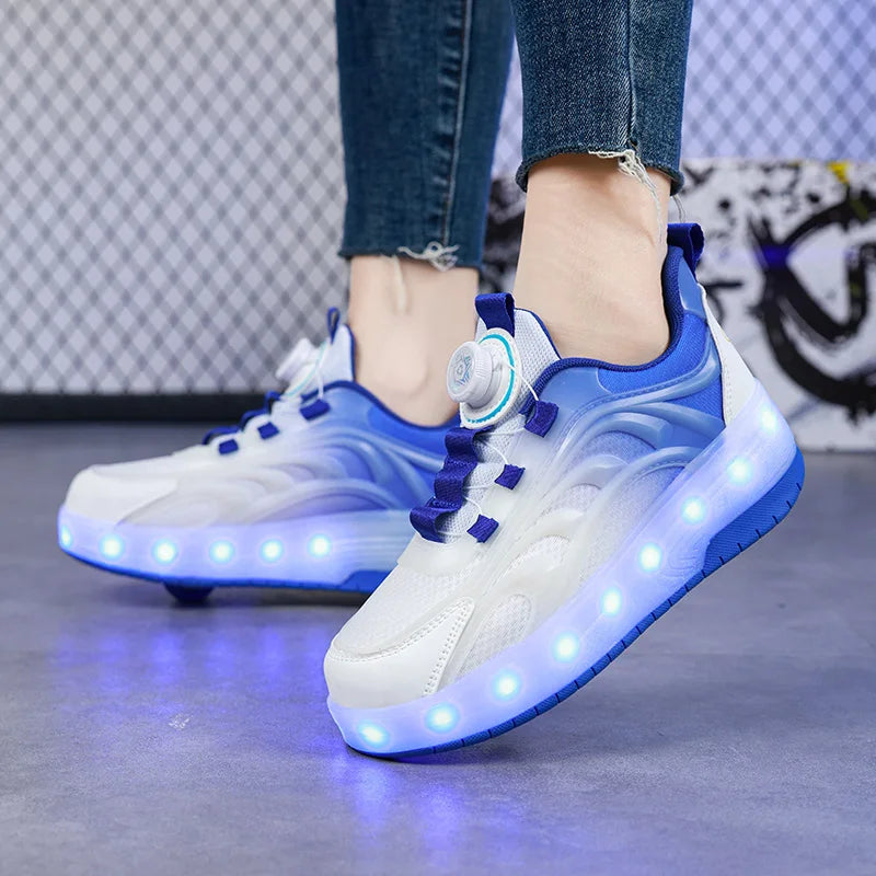 CHAUSSURE À ROULETTE | Baskets Lumineuses™ 🛼
