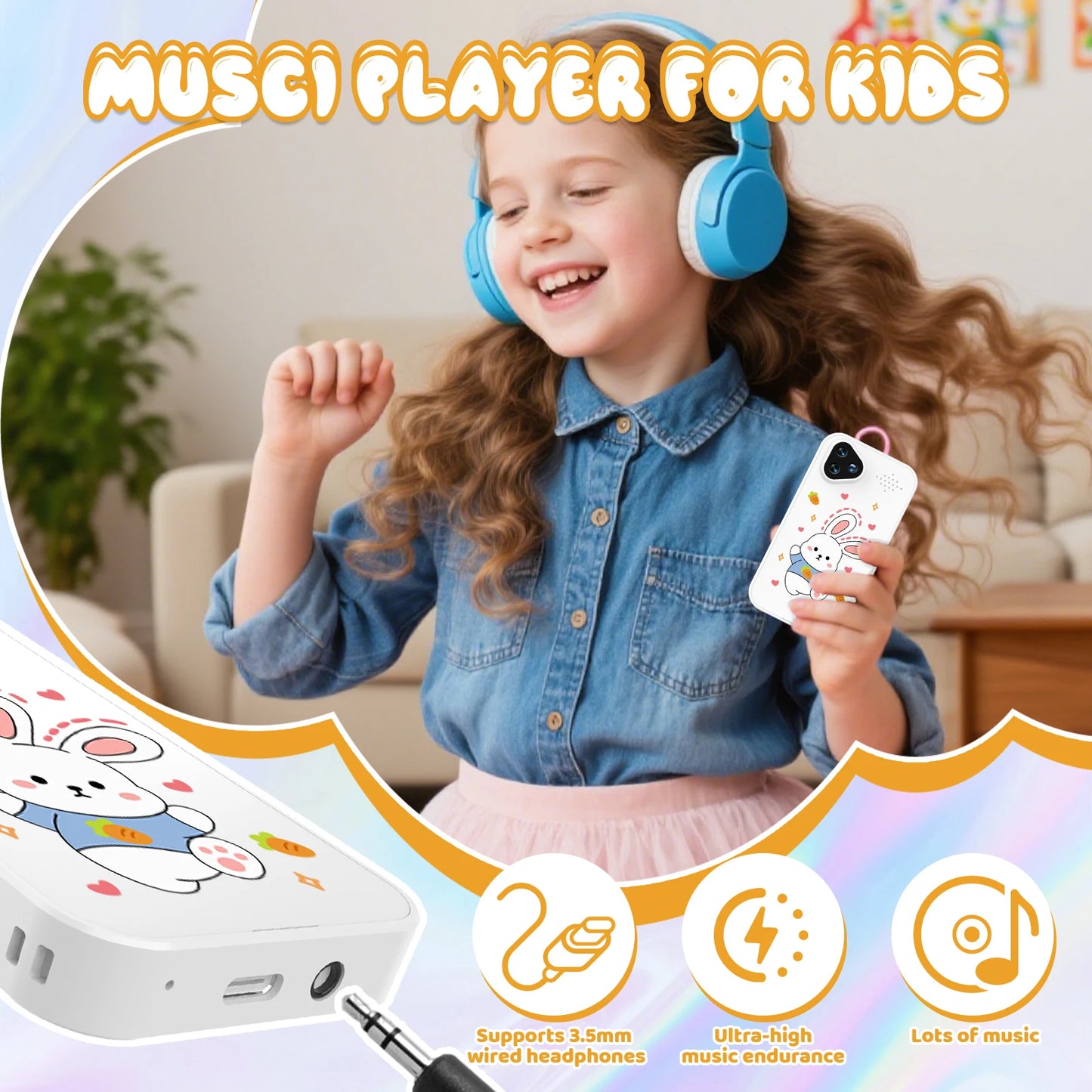 SMARTPHONE ENFANT|Jouet Éducatif sécuritaire sans Internet- Selfie-Phone™