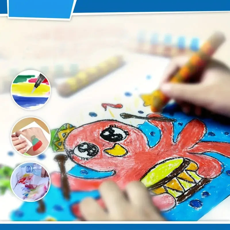 CRAYON DE COULEUR AQUARELLABLE | 3-en-1 enfants les Gribouilli™