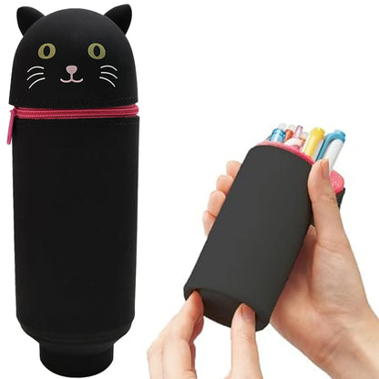Animal standing pencil case, pen holder suitable for students, school, office, back-to-school gifts