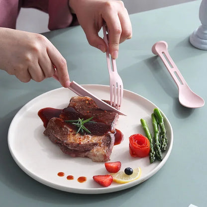 Ustensile Lunch Box enfant|3 en 1 ensemble couteau, fourchette et cuillère