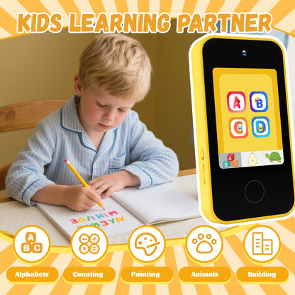 SMARTPHONE ENFANT|Jouet Éducatif sécuritaire sans Internet- Selfie-Phone™