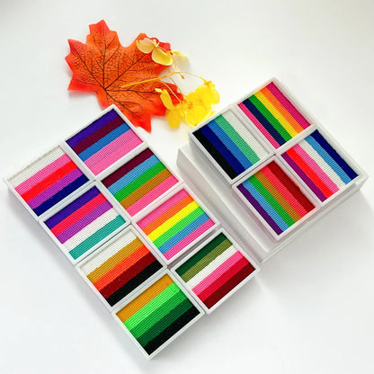 Maquillage HALLOWEEN ''Bloc-arc-en-ciel™''| Peinture pour le visage et le corps