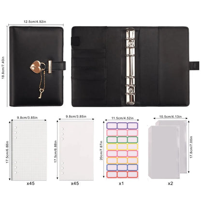 JOURNAL INTIME |Secrets-Sous-Clé™ cahier à anneaux d'organisation personnelle