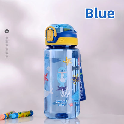 GOURDE ENFANT| Paille en sillicone, sans fuite le gourde POP™